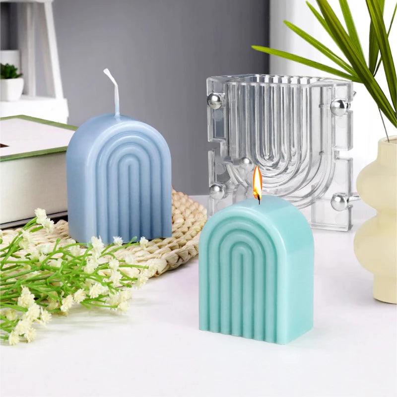 DIY Arch Candle Mould – Durable Acrylic Easy-Release Mold Kit