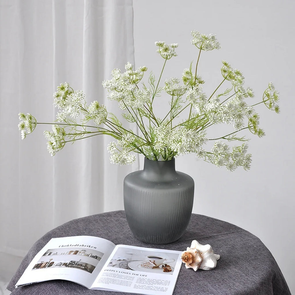 Artificial Lace Foam Flowers 80cm Faux Silk Hydrangea Decor