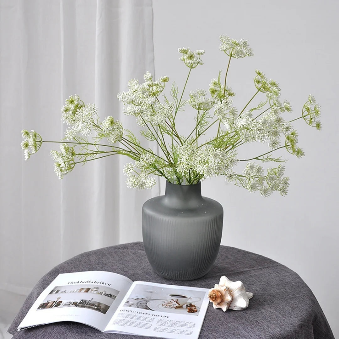 Artificial Lace Foam Flowers 80cm Faux Silk Hydrangea Decor