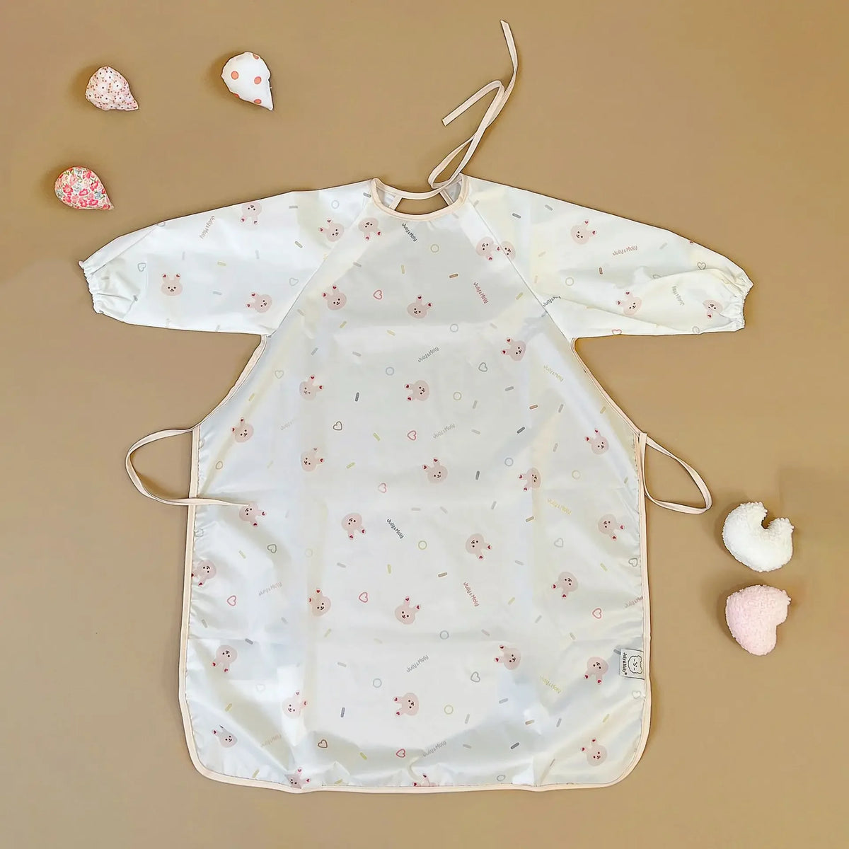 Waterproof Long Sleeve Baby Bib Smock for Toddlers 1–3Y