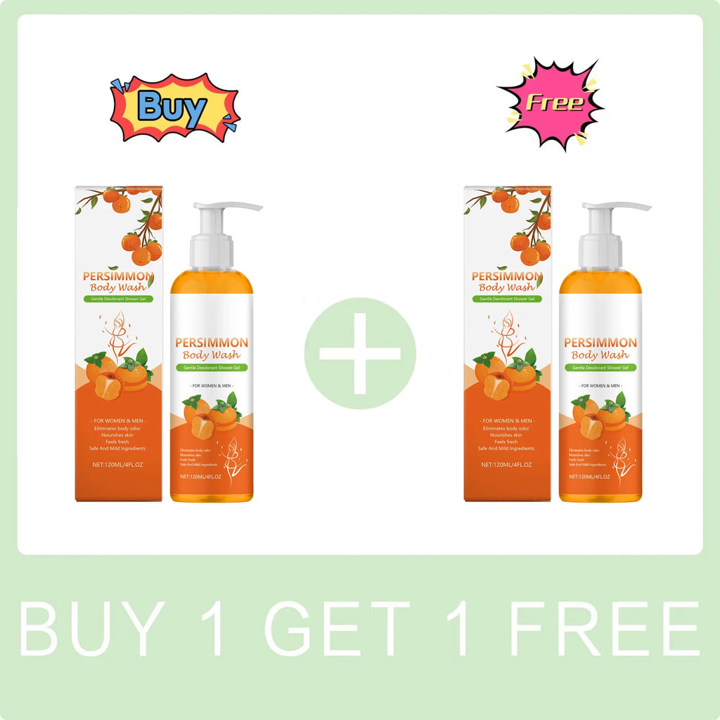 Persimmon & Orange Shower Gel – Oil-Balancing Body Wash 120ml