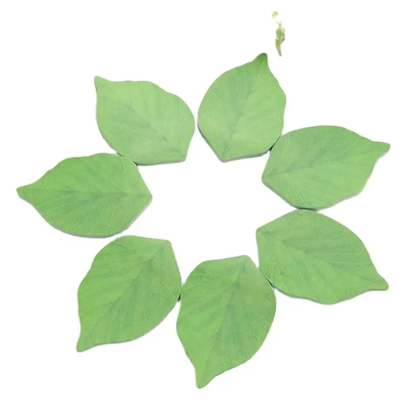 Leaf Shaped Sticky Notes – Self-Adhesive Memo Pad 50 Sheets