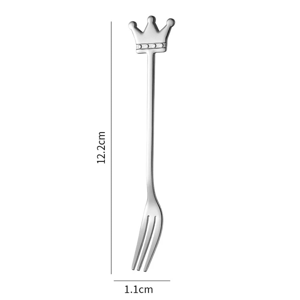 Stainless Steel Crown Dessert & Coffee Spoon | Creative Gift
