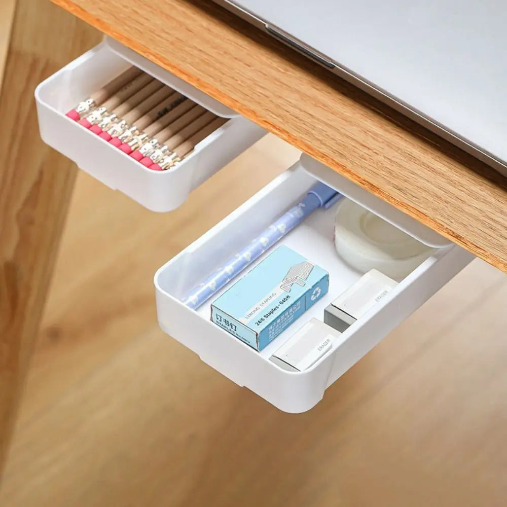 Self-Adhesive Under-Desk Drawer | Hidden Desktop Storage Box