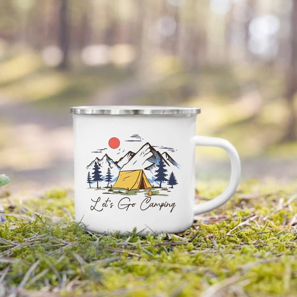 "This Is How We Roll" Camping Enamel Mug | Camper Gift