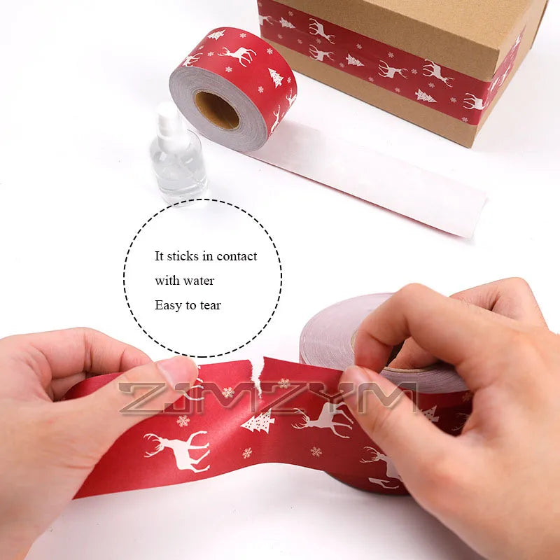 Christmas Reindeer Kraft Paper Masking Tape 5cm x 50m