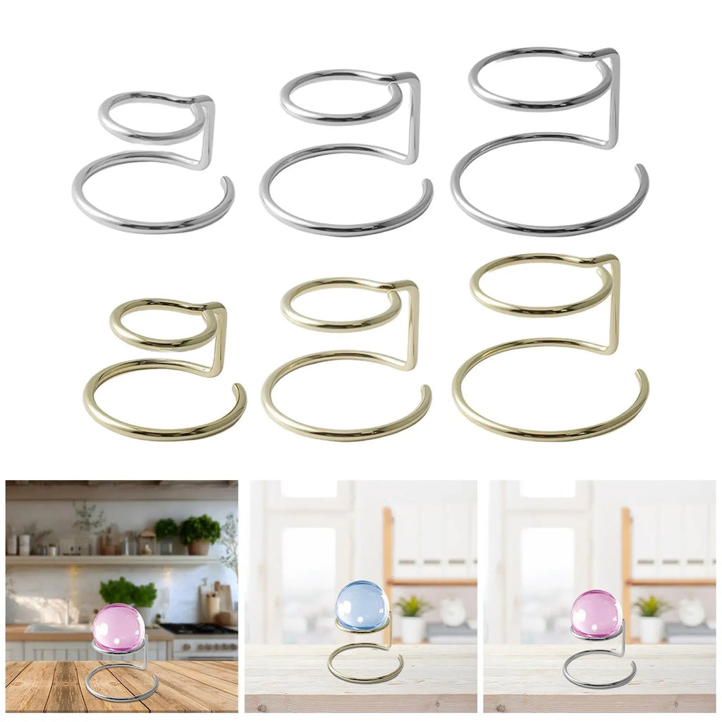 Metal Sphere Display Stand – Crystal Ball & Gemstone Holder
