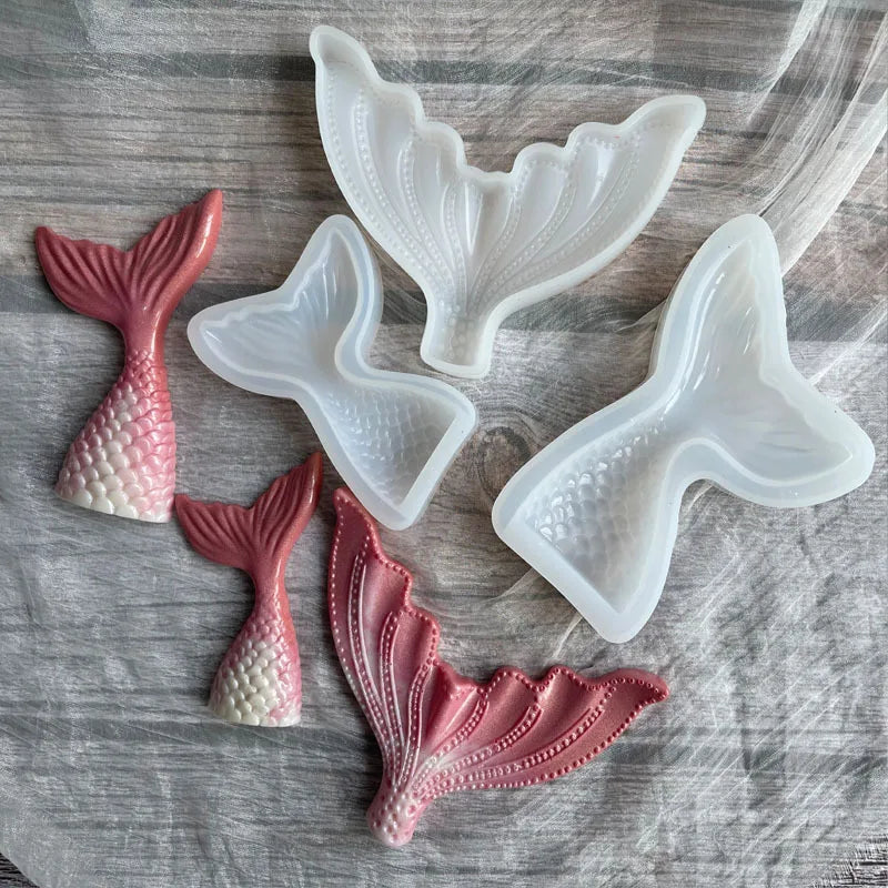Mermaid Tail Silicone Mold – Resin, Soap, Candle & Cake