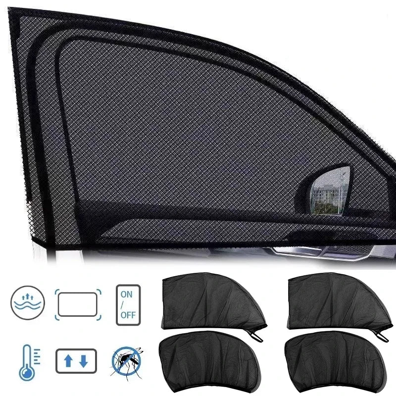Universal Car Window Mesh Sunshade | UV & Heat Protection