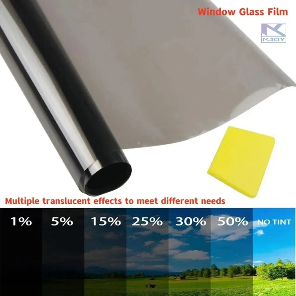 KKJOY 3M x 50cm Black Window Tint Film – UV & Solar Protection