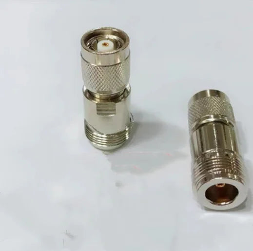 N Female to RP-TNC Male Straight WLAN Antenna RF Adapter