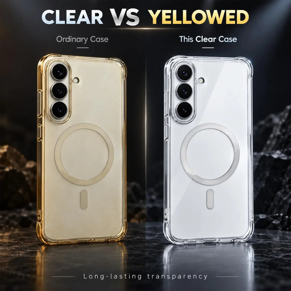Samsung Galaxy S26 FE 5G Magnetic Clear Silicone Case
