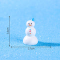 Resin Christmas Snowman Figurine | Mini Holiday Desk Ornament