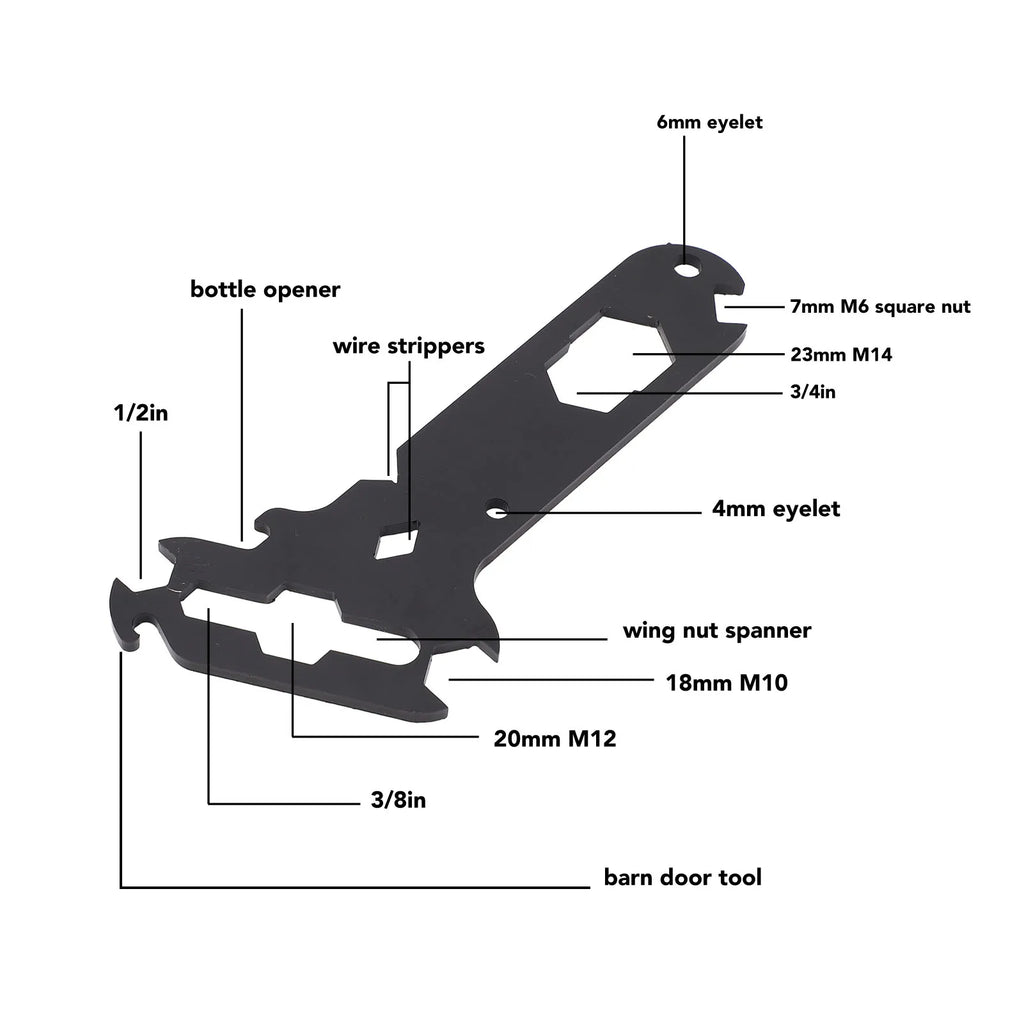 14-in-1 Portable Rigger Multi-Tool for RV, Cars & Ships