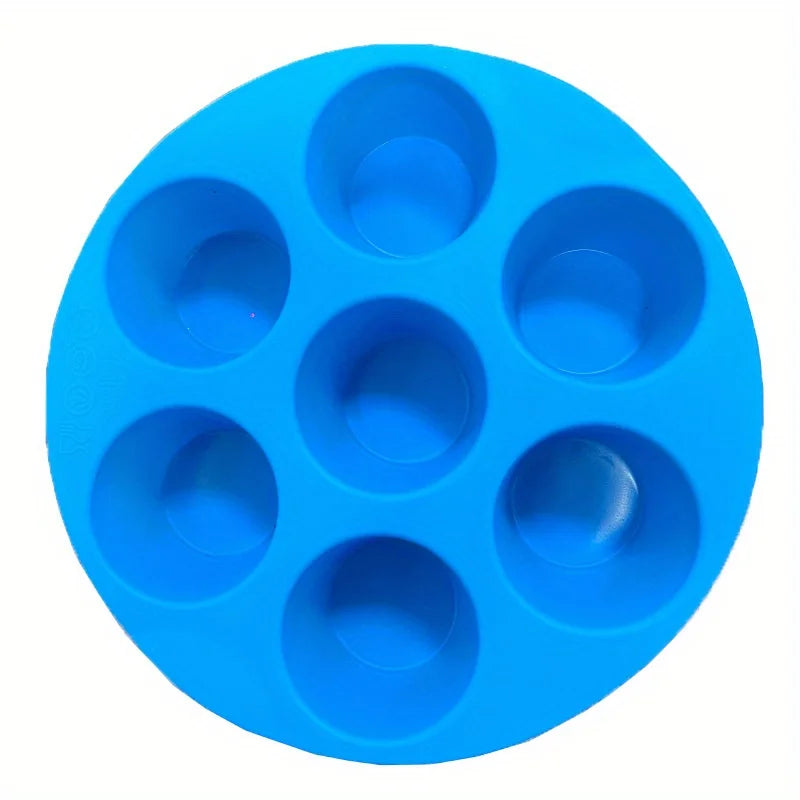 7-Hole Silicone Cake Mold – Non-Stick Air Fryer Baking Pan