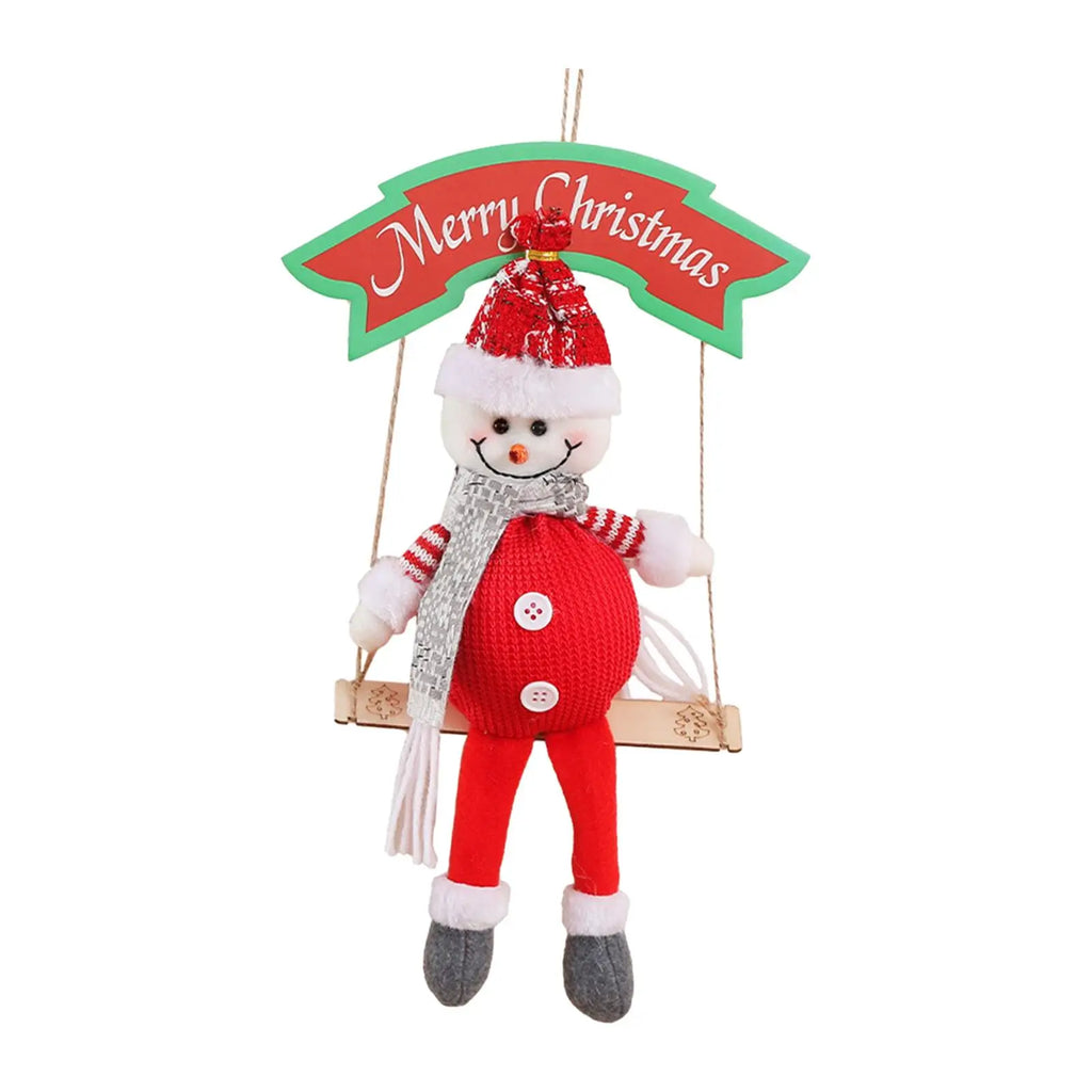 Christmas Plush Swing Doll Ornament | Cute Cartoon Tree Decor