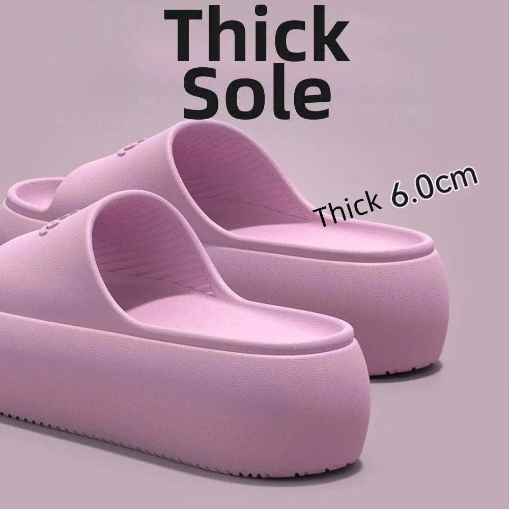 Women's Non-Slip Thick Platform Slippers | EVA Sole