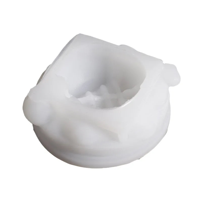 Skull Skeleton Silicone Ashtray Mold – Gothic Halloween DIY Décor
