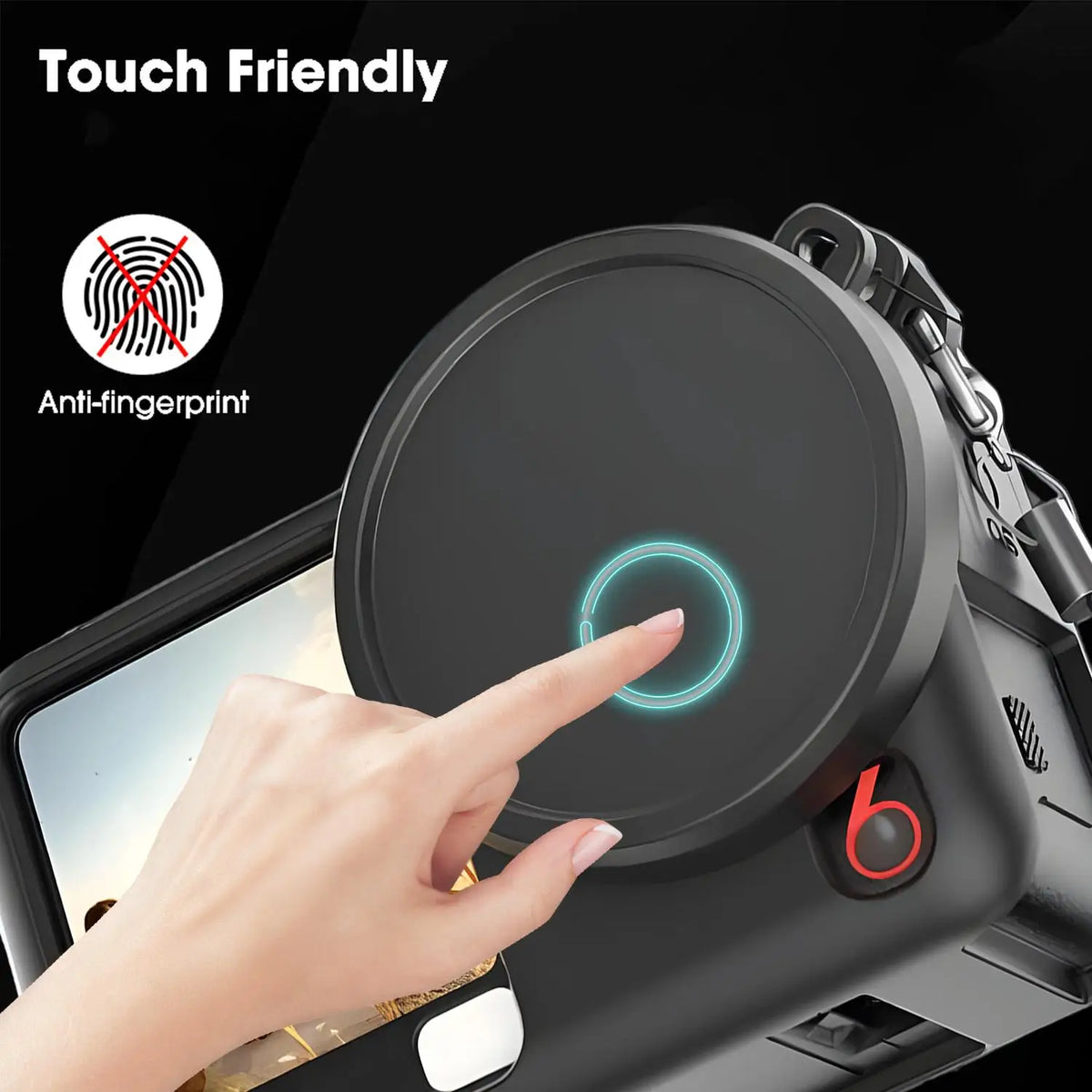 Silicone Case with Lens Cap & Lanyard for DJI Osmo Action 6