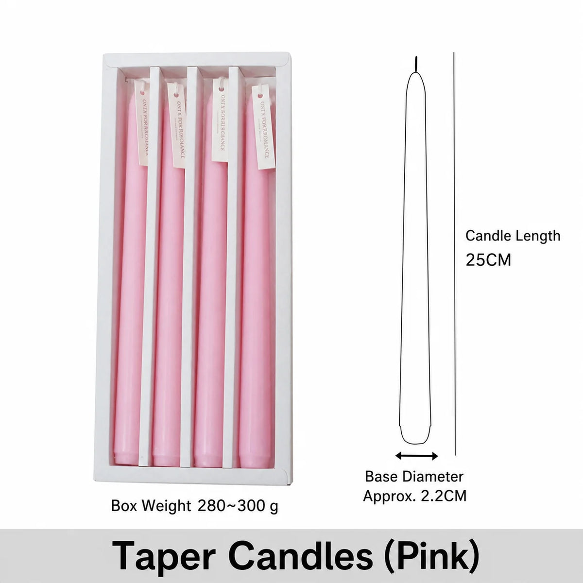 Handcrafted Scented Taper Candles 4-Pack | Holiday & Home Décor