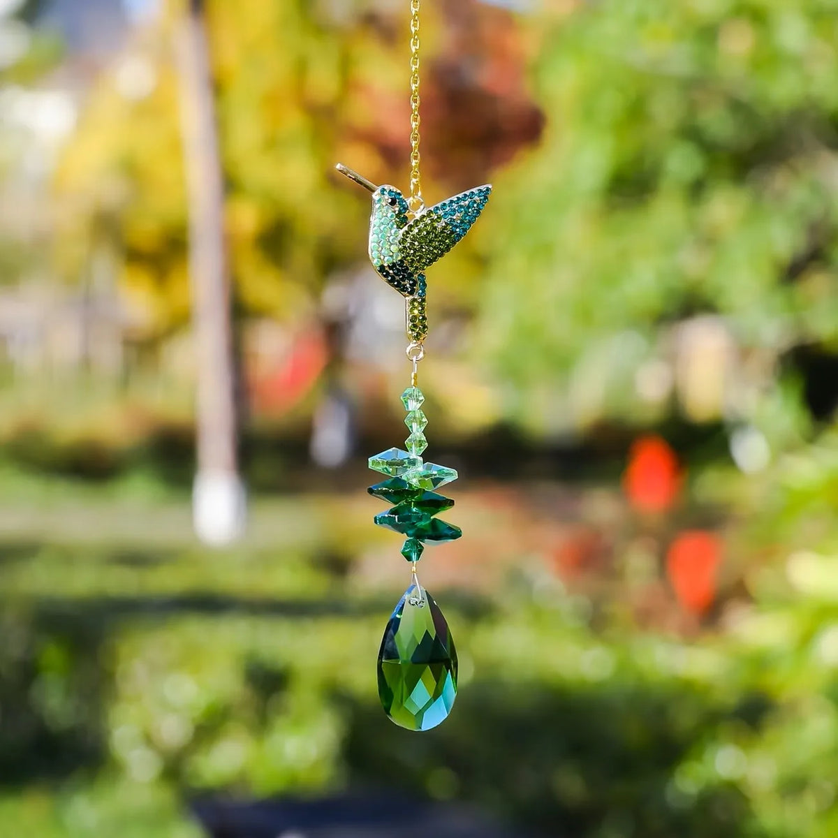 Hummingbird Crystal Suncatcher – Prism Window & Garden Decor