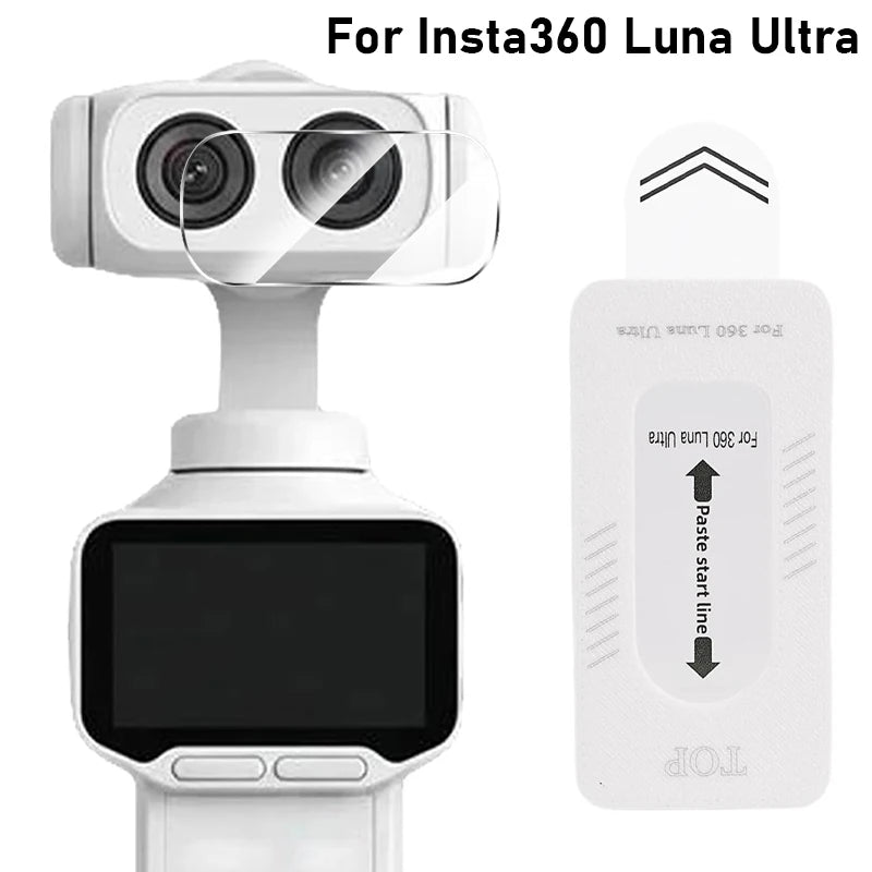 Tempered Glass Screen Protector for Insta360 Luna Ultra | 2-in-1