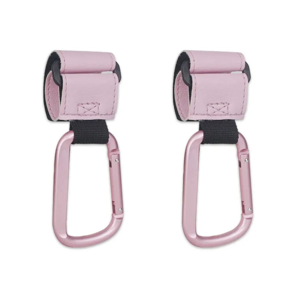 Universal Heavy-Duty Stroller Hooks – Diaper Bag Clip Organizer
