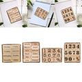 Vintage Wooden Mounted Stamp Set – Scrapbook & Planner DIY