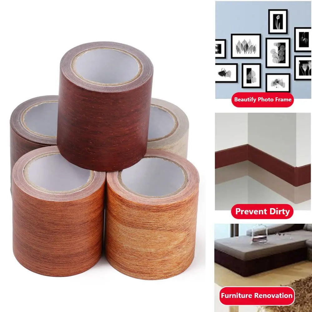Wood Grain Furniture Repair Tape 5M – Self-Adhesive Decor