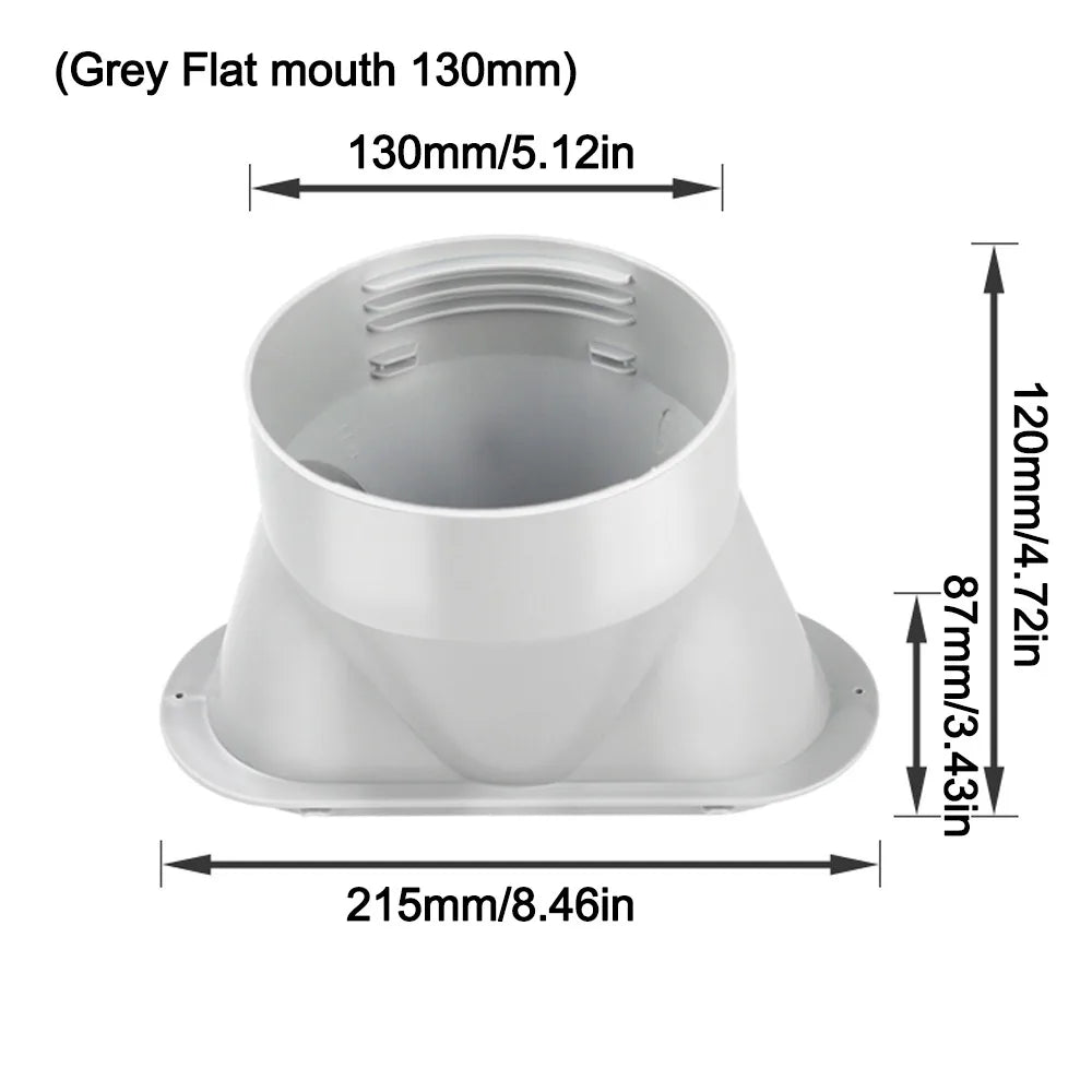 AC Exhaust Hose Connector | Round & Square Duct Adapter
