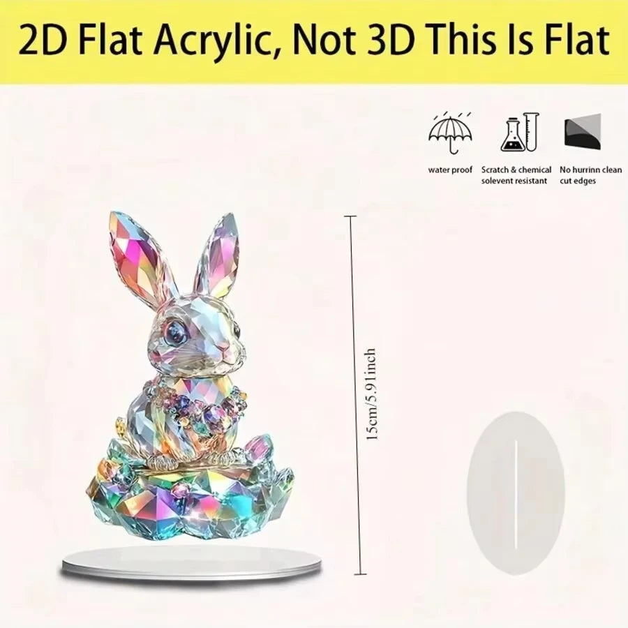 Rainbow Crystal Bunny Figurine | Easter & Home Décor