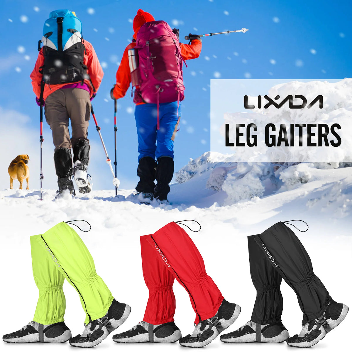 Waterproof Snow Leg Gaiters – Hiking & Outdoor Boot Cover