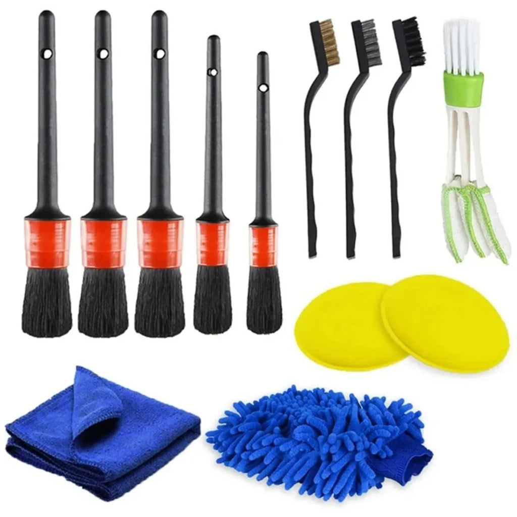 Car Detailing Brush Set – Brushes, Sponges & Towels | kkjoy