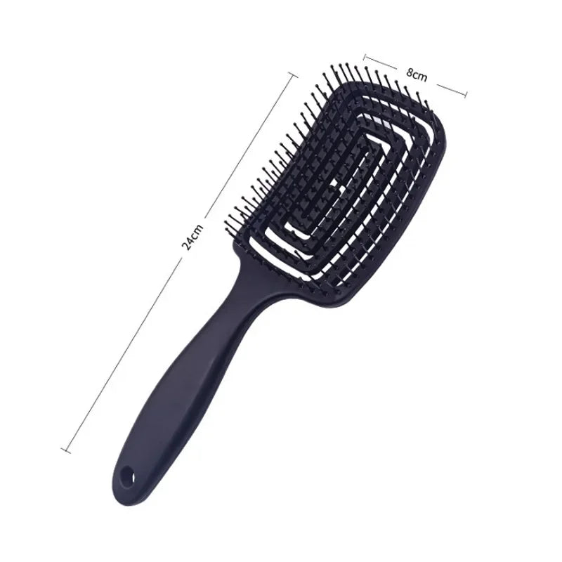 Wide Tooth Hollow Massage Comb for Curly & Long Hair