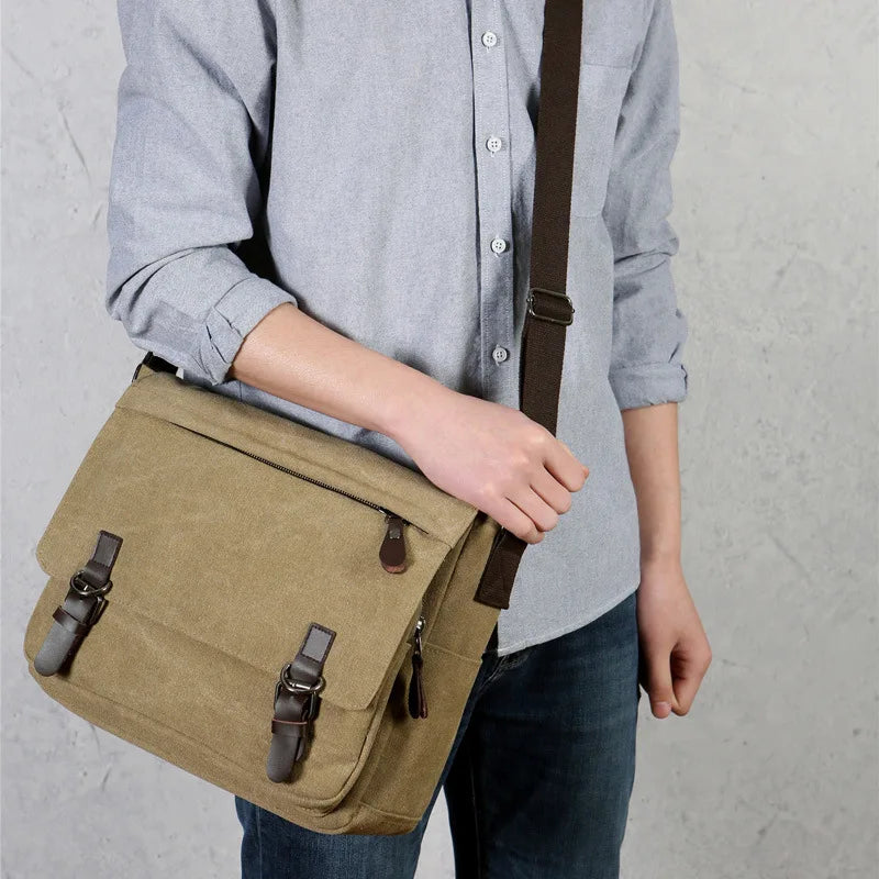 Retro Thickened Canvas Tote Bag – Eco-Friendly & Durable