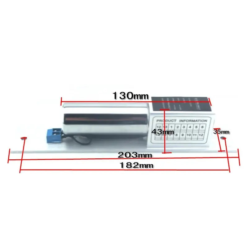 DC 12V Fail-Safe Electric Bolt Lock – Glass, Wood & Metal Doors