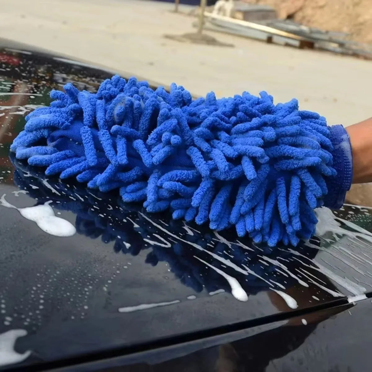 Car & Motorcycle Cleaning Tool Set – Brushes & Gloves Kit