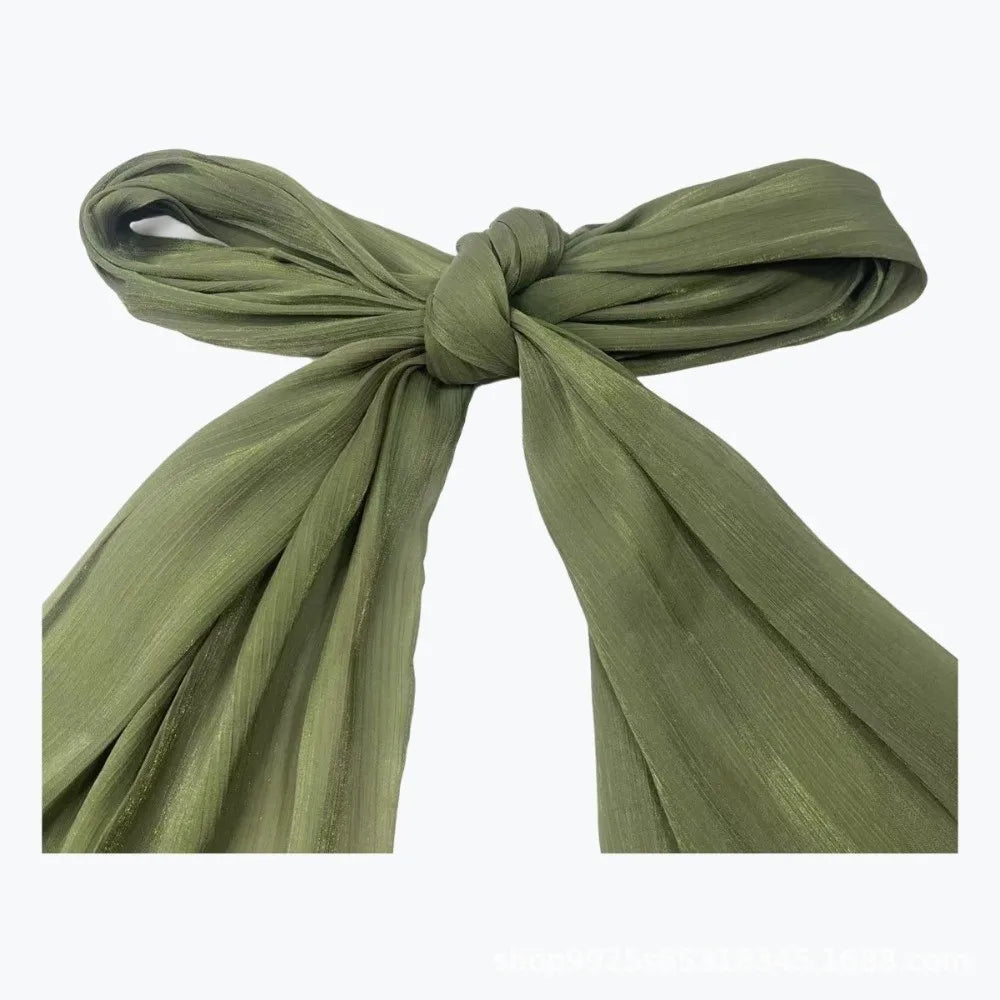 Women's Solid Chiffon Hijab Long Scarf Shawl – Sheer & Soft