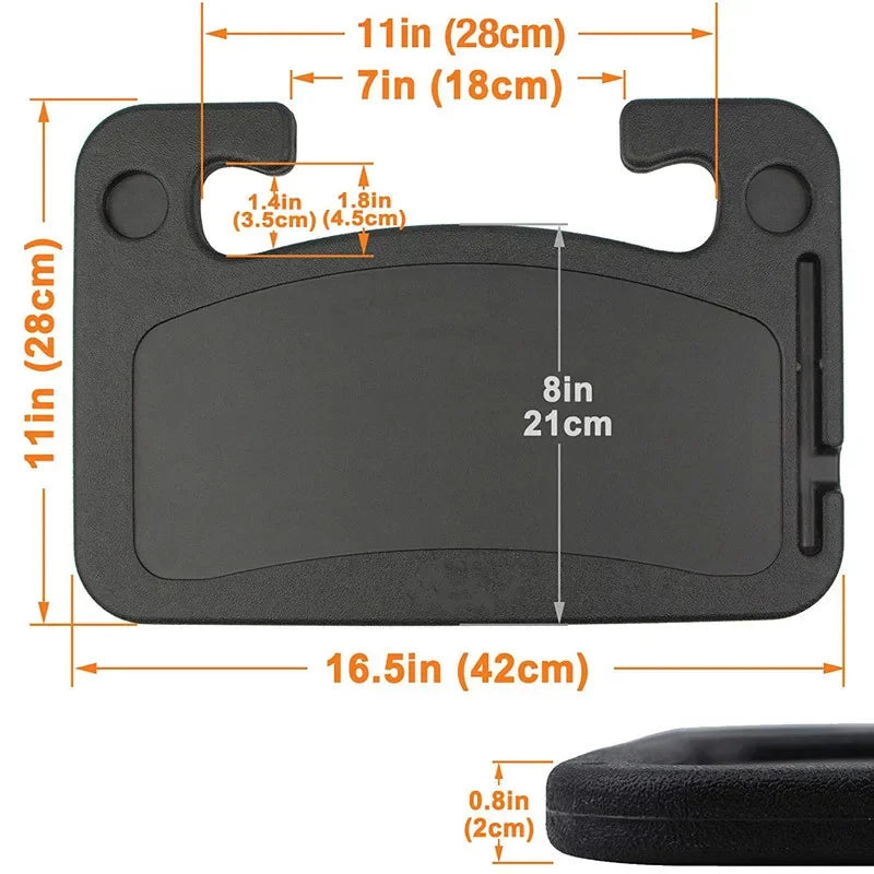 Car Steering Wheel Tray Desk – Laptop & Eating Stand