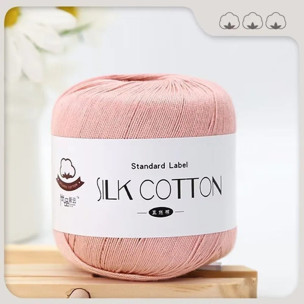 Milk Silk Cotton Soft Crochet Knitting Yarn – 50g Skein
