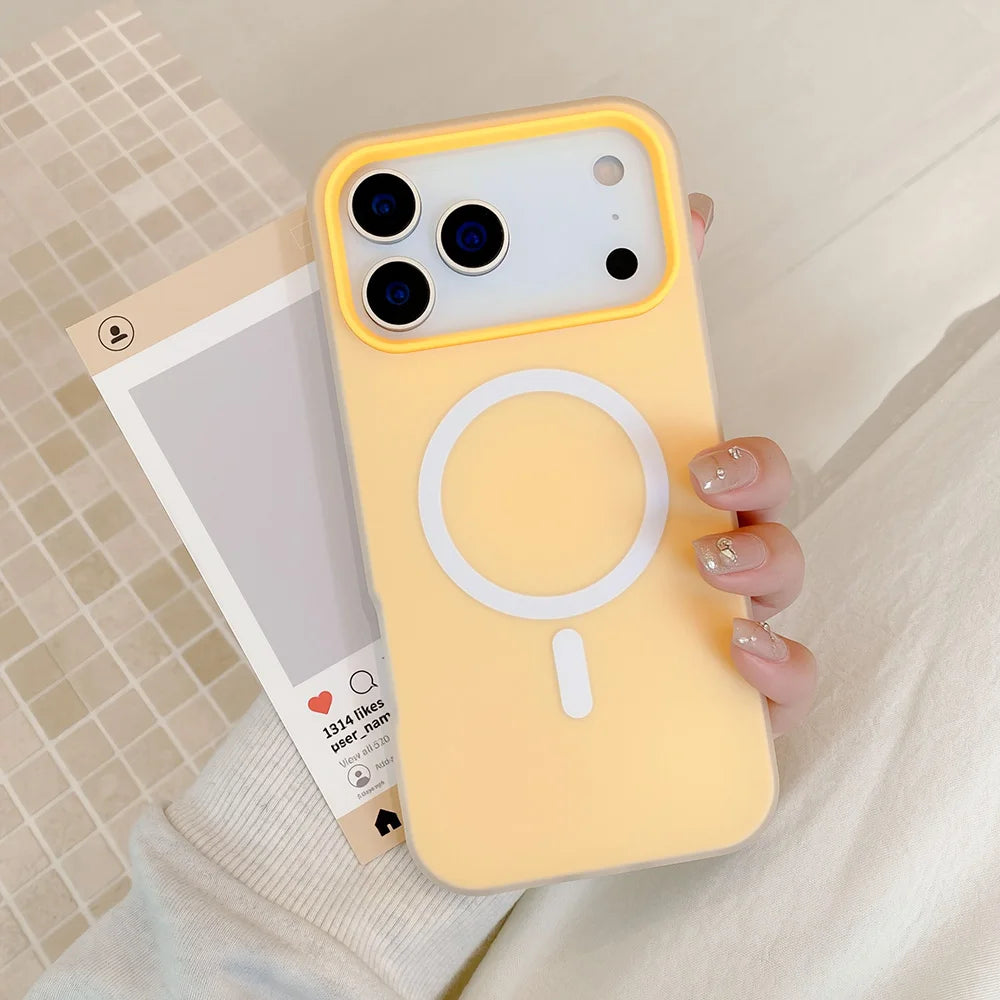 2-in-1 MagSafe Magnetic iPhone Case – Candy Color Matte