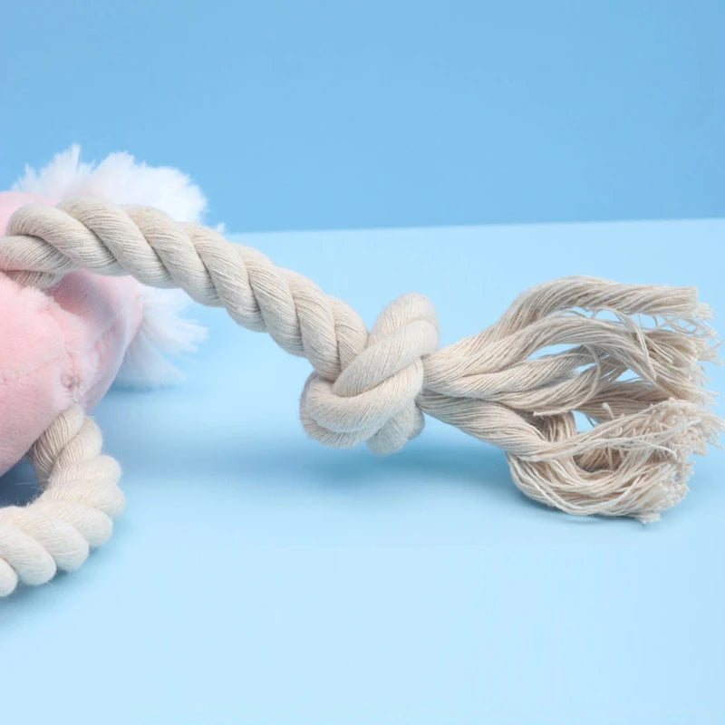 Flamingo Squeaky Plush Dog Toy – Interactive Pet Play Toy