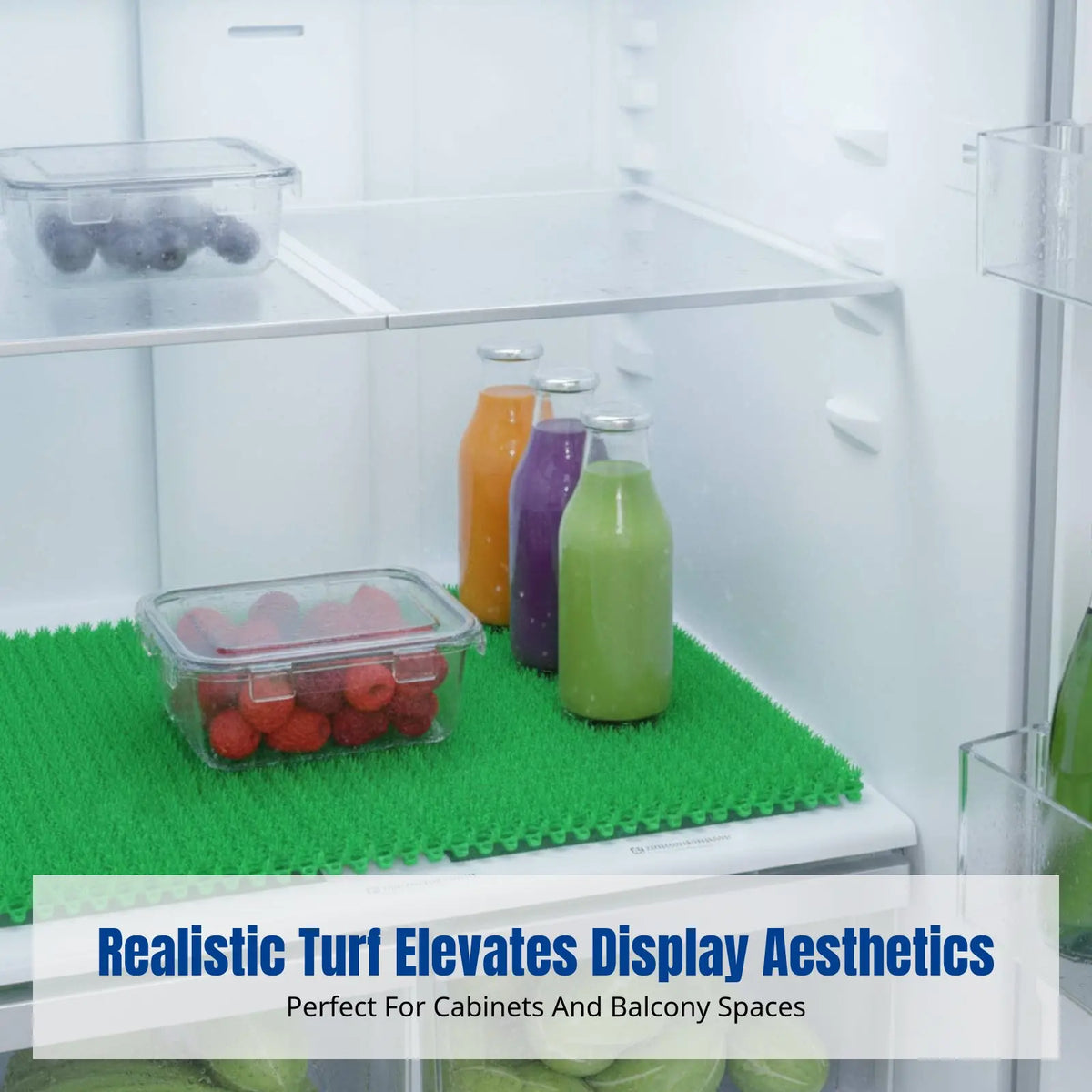 Splicable Artificial Grass Mat – Non-Slip Display Cabinet Pad