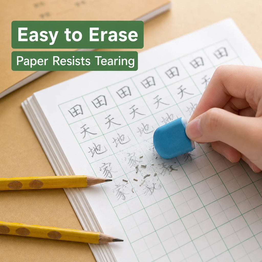 Chinese Character Practice Notebook – Pinyin Grid Workbook