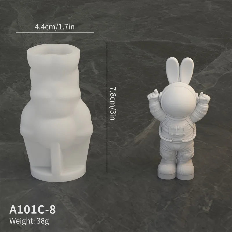 3D Astronaut Silicone Mold – Candle, Resin & Plaster Casting