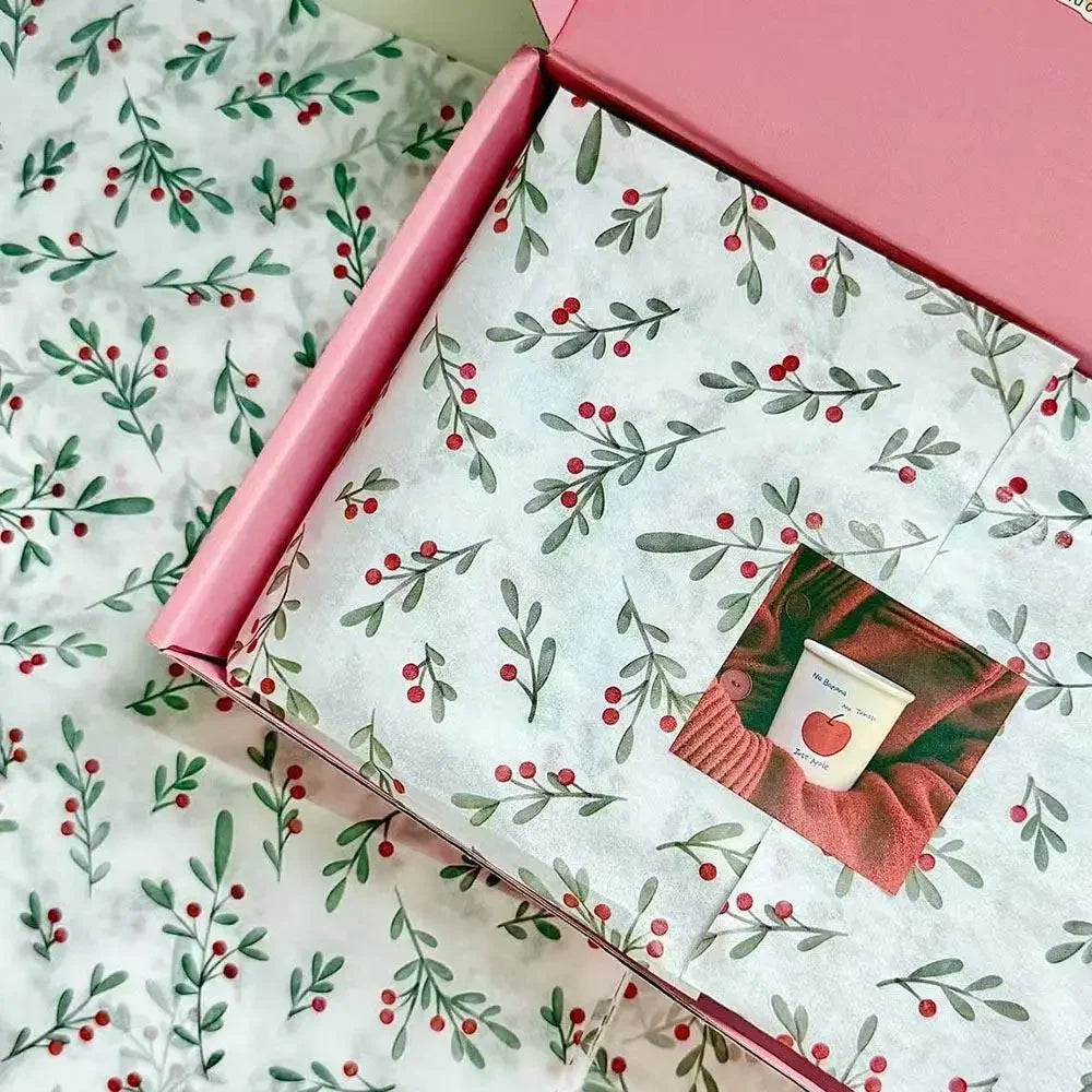 Pink Wavy Dots Gift Wrapping Paper – 10-Pack DIY Bouquet Wrap