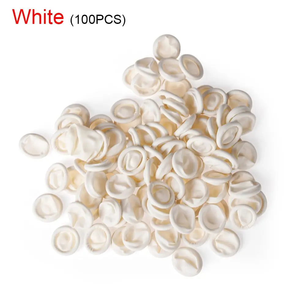 Anti-Static Rubber Finger Cots 100/300 PCS – Nail Art & DIY