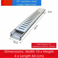 Heavy Duty Resin & Stainless Steel Linear Drain Gutter