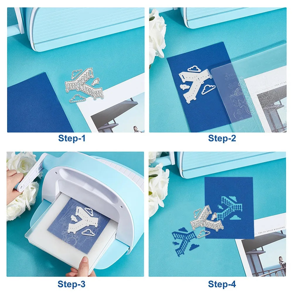 17-Piece Staircase Frame Metal Cutting Dies for Card Making
