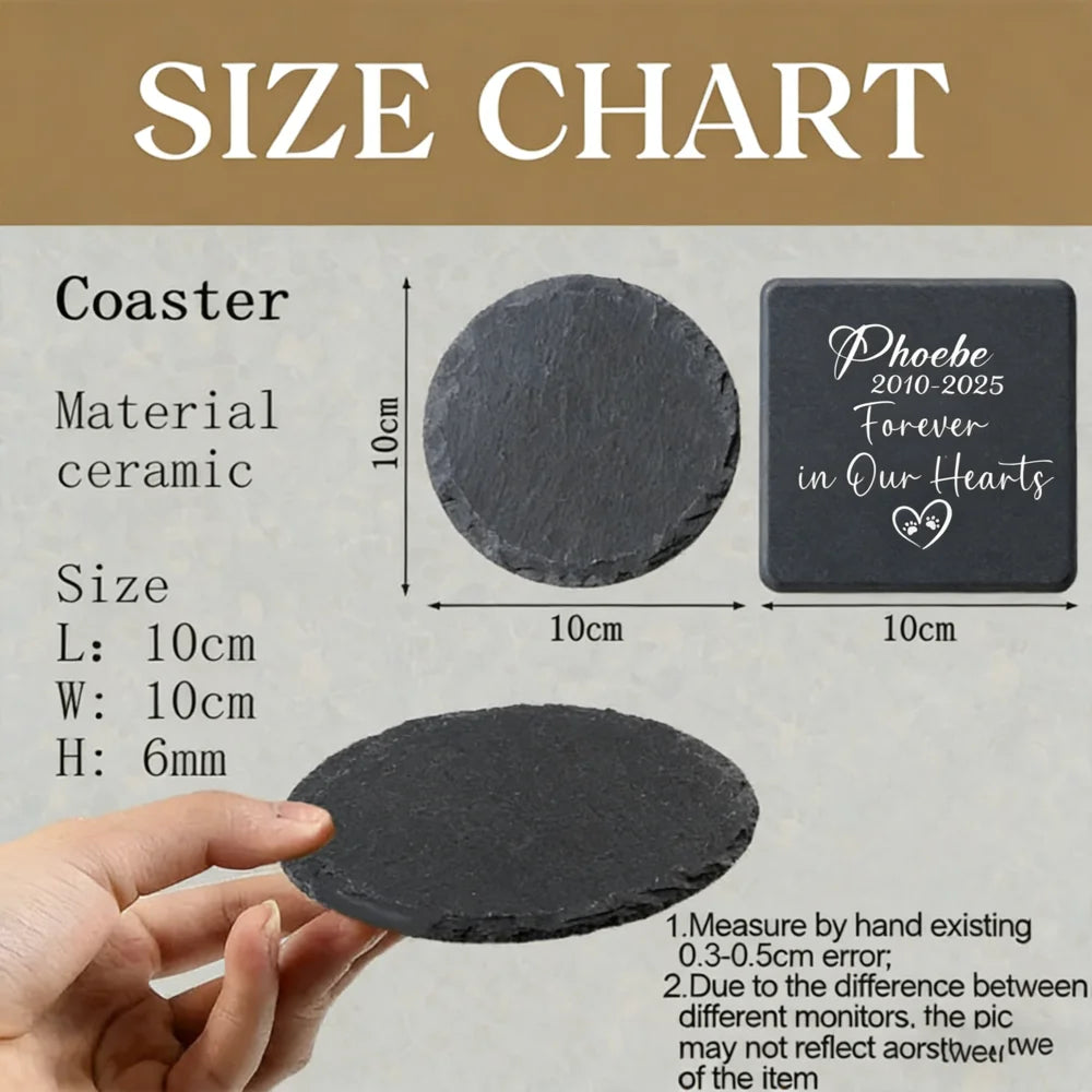 Personalized Engraved Slate Garden Stone – Custom Dog Name